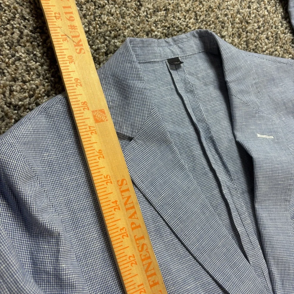 J.Crew Ludlow Blazer Men's 36R Blue Cotton Linen Somelos Portugal Sport Coat